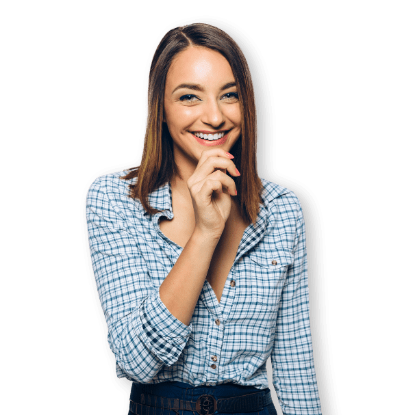Donna sorridente in posa