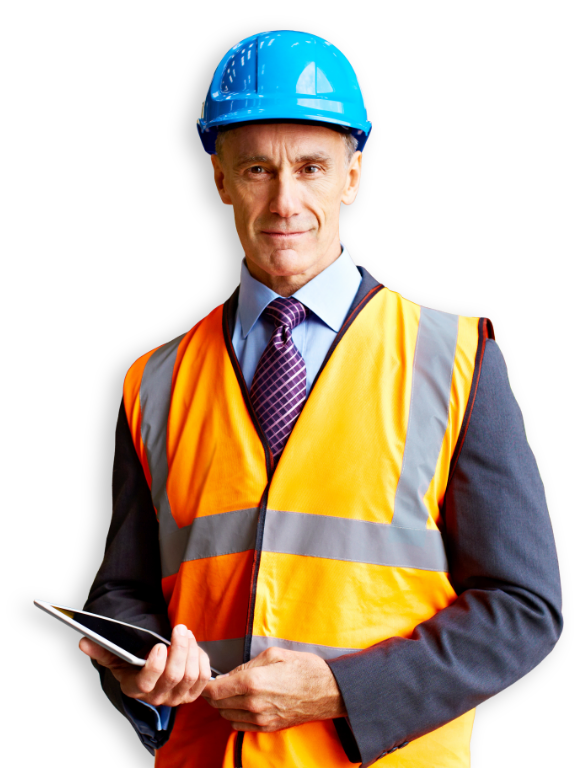 Donna sorridente con tablet in mano