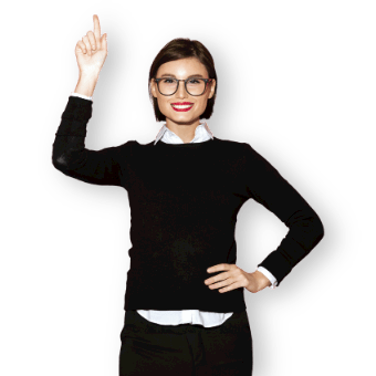 Donna sorridente in  posa