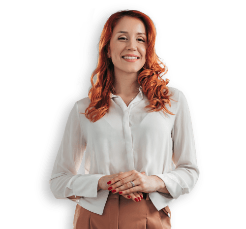 Donna capelli rossi adeguati assetti