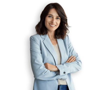 Donna business sorridente Anticipay