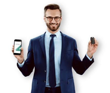 Uomo chiavi automobile ZCarFleet Smart