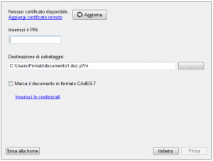 Firma documento - step 2