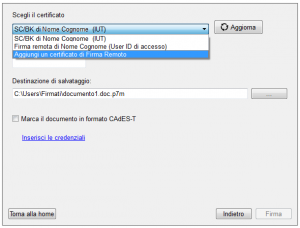 Firma documento - step 3