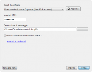 Certificato remoto