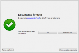 esito firma